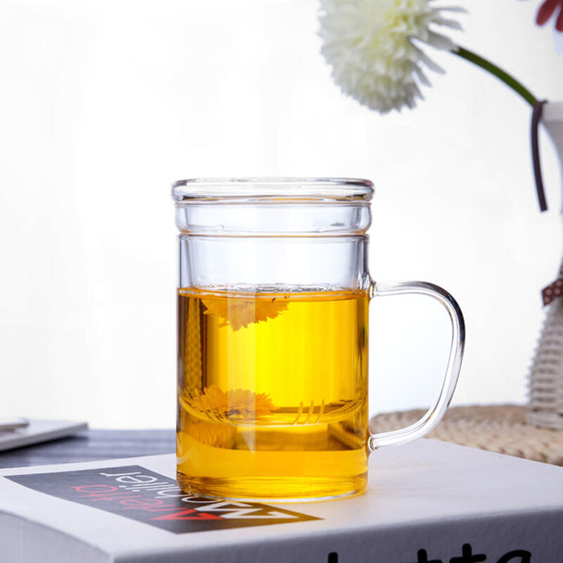 Luna Heat-Resistant Glass Tea Mug (400ml)
