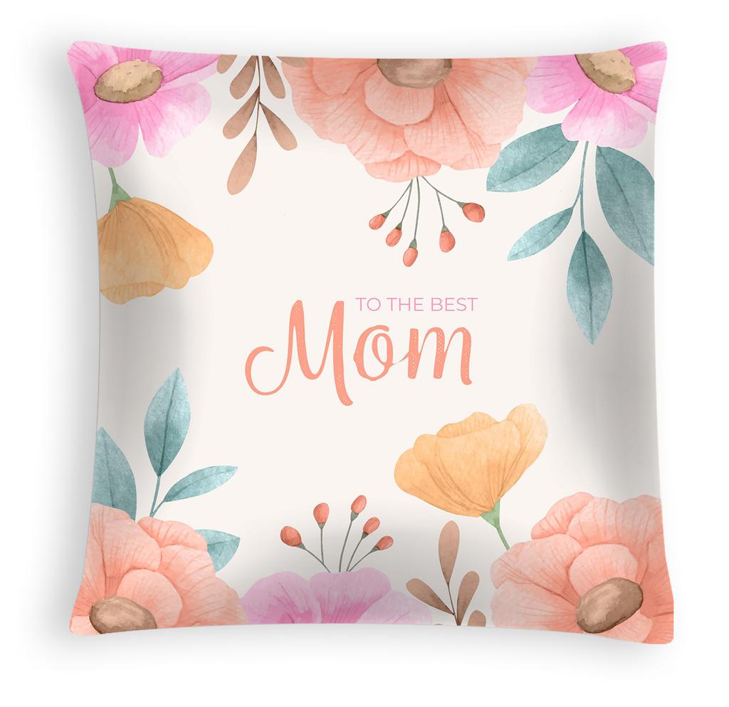 New Mother's Day Pillow Cover, Peach Skin Velvet Cushion Cover, Heart-shaped Letter Sofa Cushion Cover for Home Use