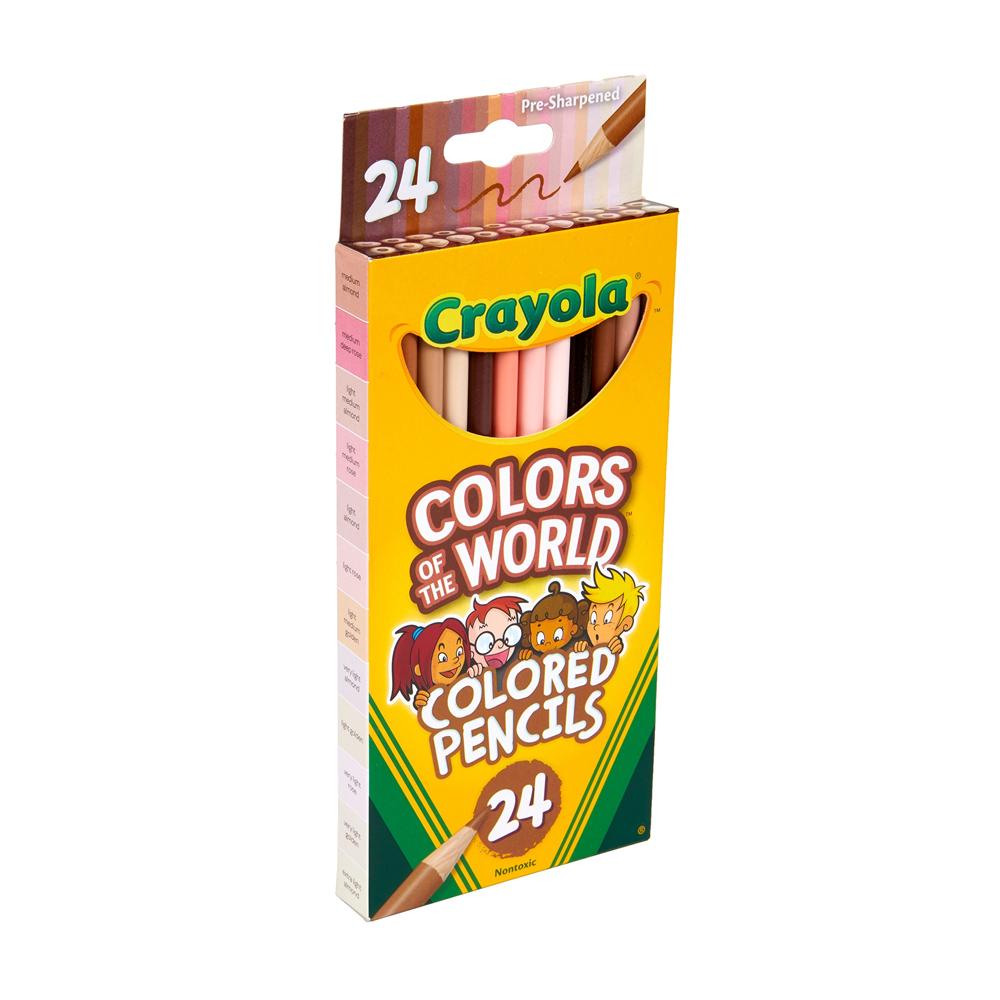 Kredki ołówkowe dla dzieci szkolne Colors Of The World Crayola 24 kolory
