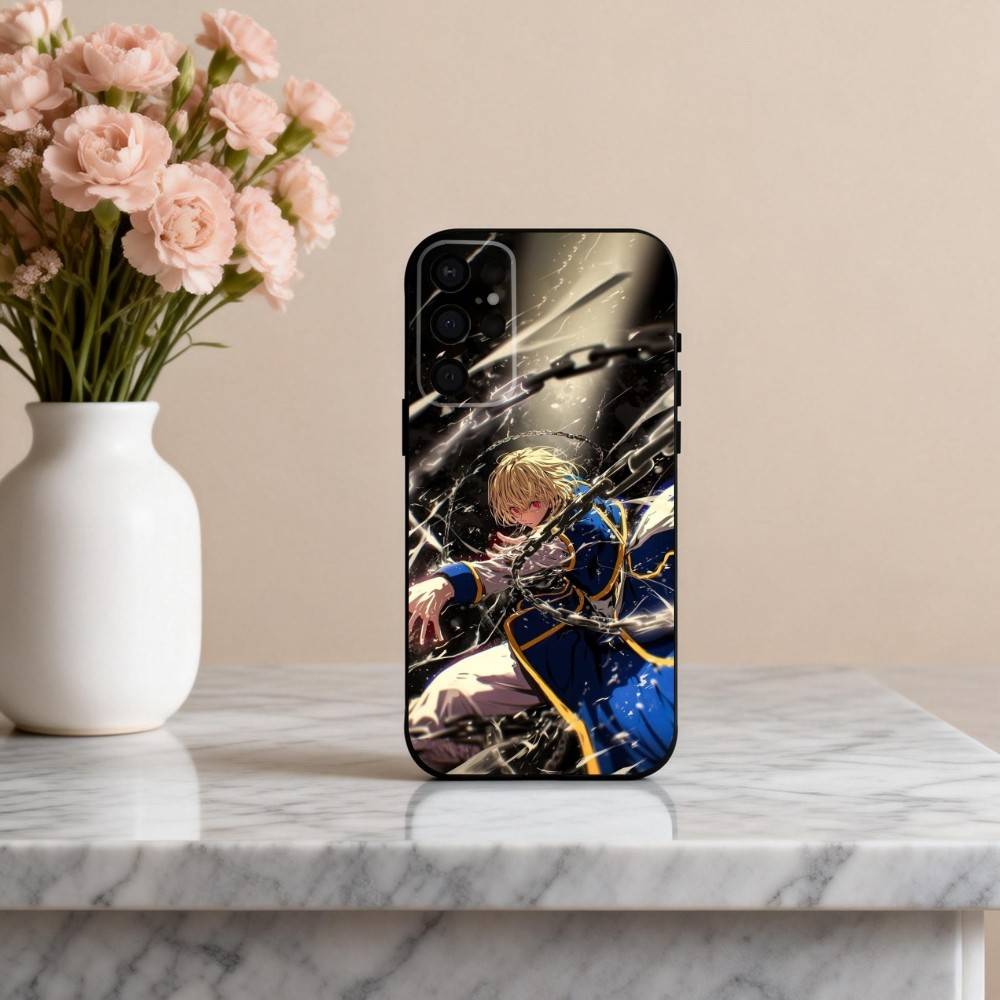 H-Hunter X H-Hunter K-Kurapika Phone Case For Samsung S25,24,23,22,30,21,10,9,Ultra,Plus,Lite,FE,4,5 G Soft Black Case
