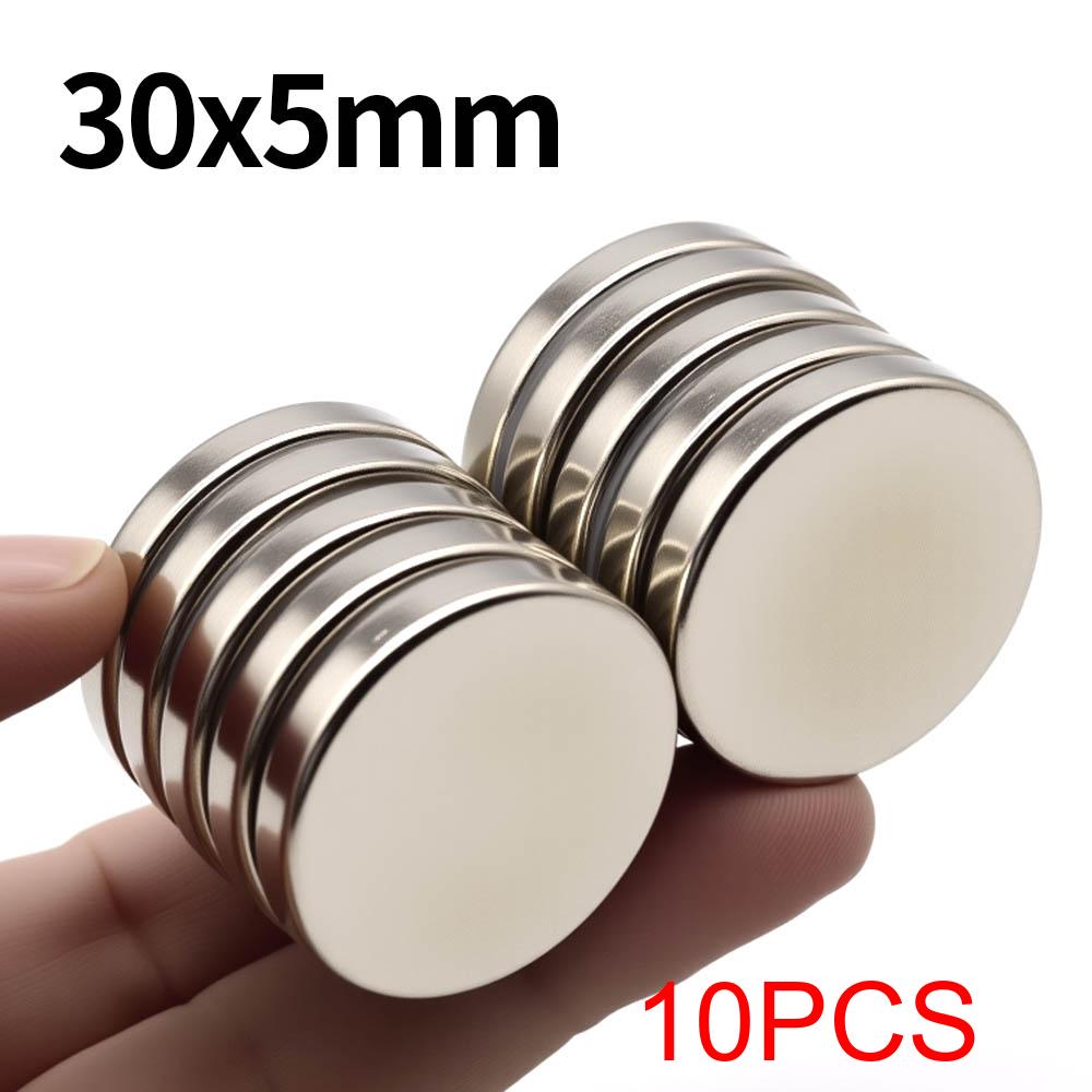 Magneti Super Forti al Neodimio 30x5mm N35 NdfeB Magneti Permanenti Rotondi Potenti Frigorifero