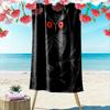 Glistening Owl Twilight Gaze Print Beach Towel, Quick Drying, Suitable for Travel, Outdoor Sports, Jogging, the Beach and Swimming, Gift