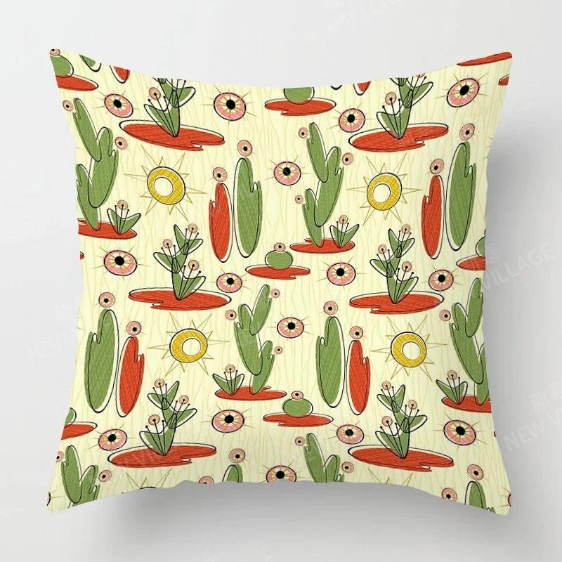 Nordic Fall Home Decor Autumn Throw Pillow Case Sofa Cushion Cover Modern 45x45cm 45*45 50x50 60x60cm 40*40 40x40 Geometry 60*60