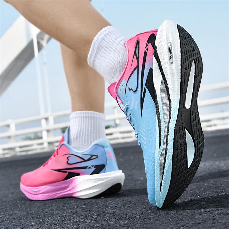 Professional Running Shoes, Men's Marathon Racing Running Shoes, Shock-absorbing and Rebounding Student Training Sports Shoes