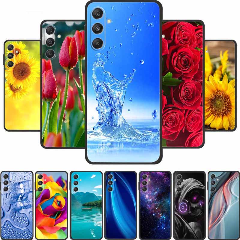 Phone Case For Samsung Galaxy S25 FE Plus Case Black Silicone TPU Soft Back Cover For Samsung M36 A17 5G Case A 17 Coque Shell