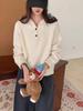 Women's 100% Wool Hoodie Sweater - Autumn/Winter Thick, Loose, Casual Knit Jacket