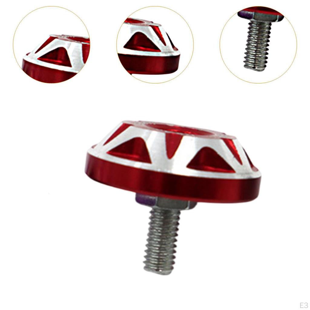 License Plate Screws Cover Fasteners Caps 6mm Holes Car Tag Screw Bolt for