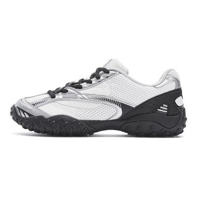 ECHAPPE 2 Chaussures de Ballet Résistantes à l'Abrasion Basse en Toile Chaussures Décontractées Femme Blanc Argent F12W522146FGS