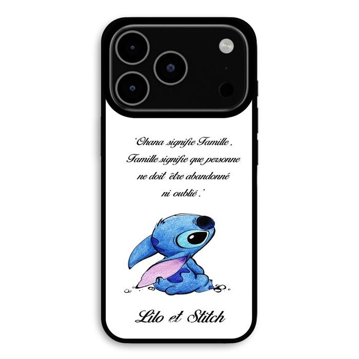 Coque Pour iPhone 17 Pro Max Stitch Lilo famille blanc Maniacase