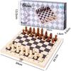 Brangdy Kids Foldable Wooden Chess Set