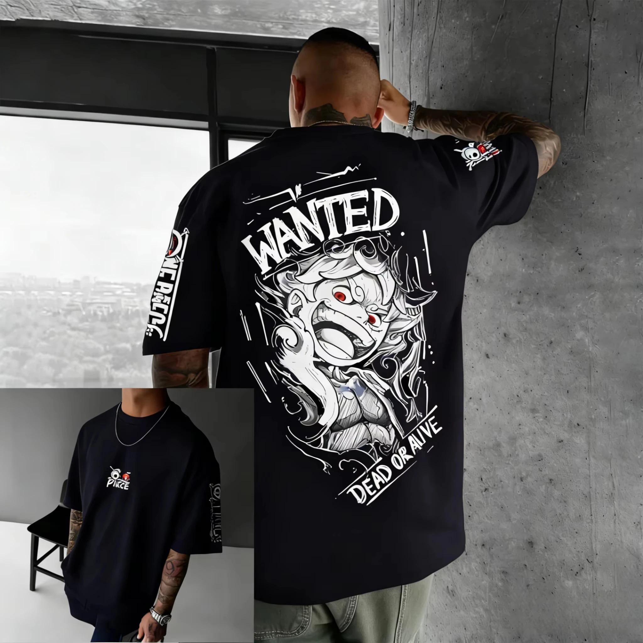 ONE PIECE Printing Roleplaying Tshirt Outdoor Casual Street Shortsleeved Top Summer Hotselling New Japanese Animation S