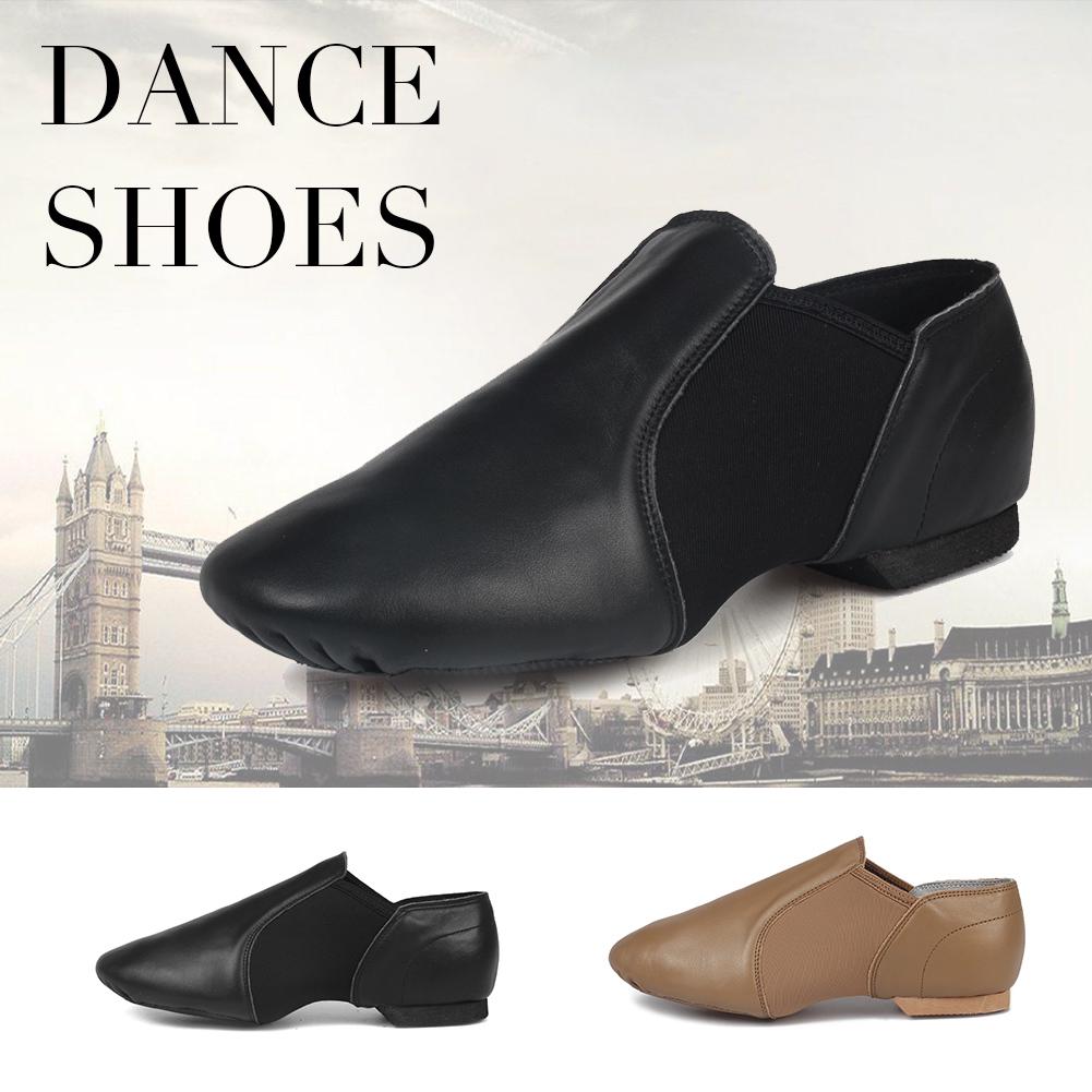 Echte Leder Jazz-Tanzschuhe für Damen, Mädchen, Herren, Professionelle Ballett-Flach Tanzschuhe