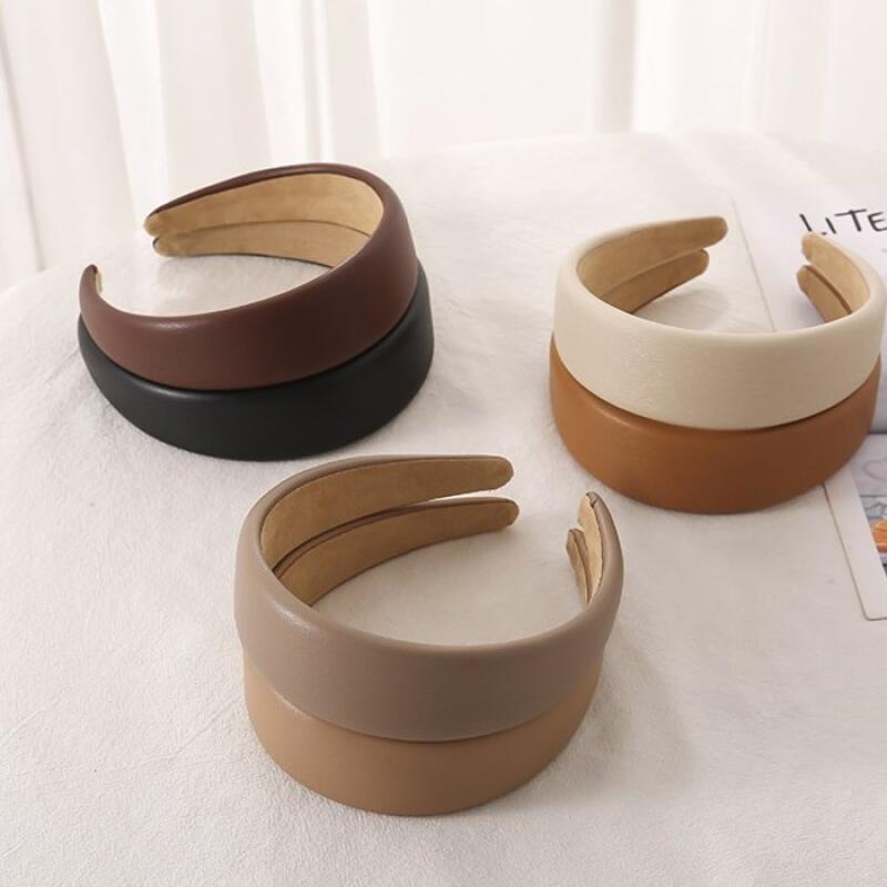 Women s street fashion updo hair headband brown