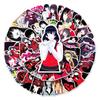50 Japanese Anime Kakegurui Stickers for Notebook, Water Bottle, Suitcase, Car - Waterproof Cartoon Decor