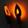 2Pcs/set DC 12V 12 LED Universal Blinker Waterproof Turn Indicators Lamps Motorcycle Turn Signal Lights Accessories Motorbike