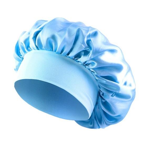 Summer Wide Brimmed Nightcap with High Elasticity Headband for Beauty, Hairdressing, and Hair Care
