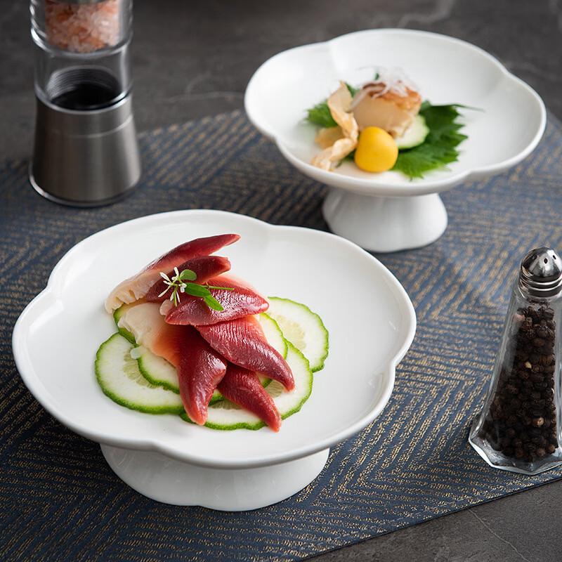 Chinese Style Bone China Tall Serving Plate