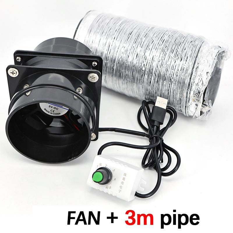 Innovative 5V USB Connected ESD Fume Extractor Fan with 1M Pipe Tube and Adjustable Speed for Versatile Applications