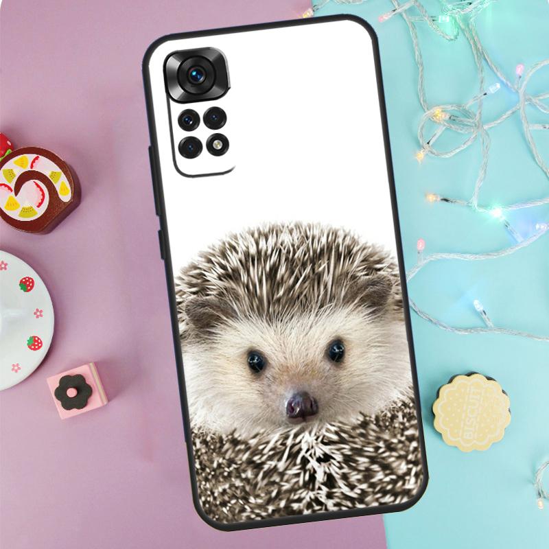 Hedgehog Case For Xiaomi Redmi Note 14 13 12 11 10 9 Pro 9S 10S 11S 12S Redmi 10C 12C 13C 14C Cover