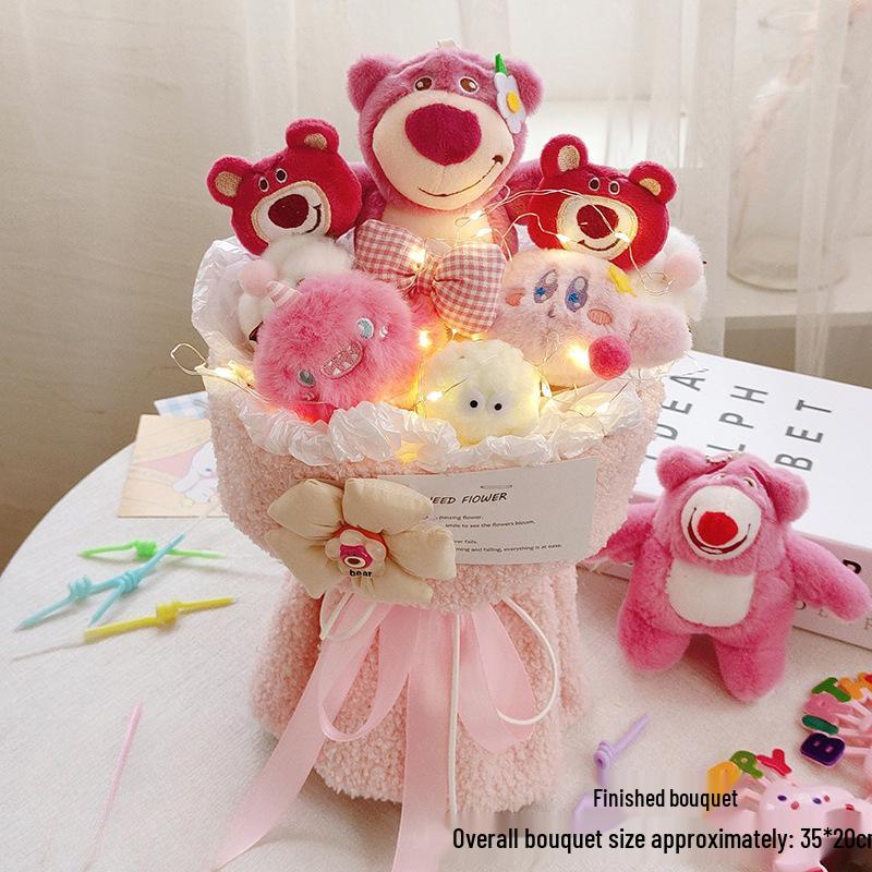 Valentine's Day Kitty Plush Bouquet: Perfect Gift for Girlfriend or Bestie
