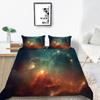 Star Printing Bedding Single Double Bed Full Size 3D Microfiber Universe Printing Pillowcase and Quilt Cover 2/3 Comfortable Home Decoration
