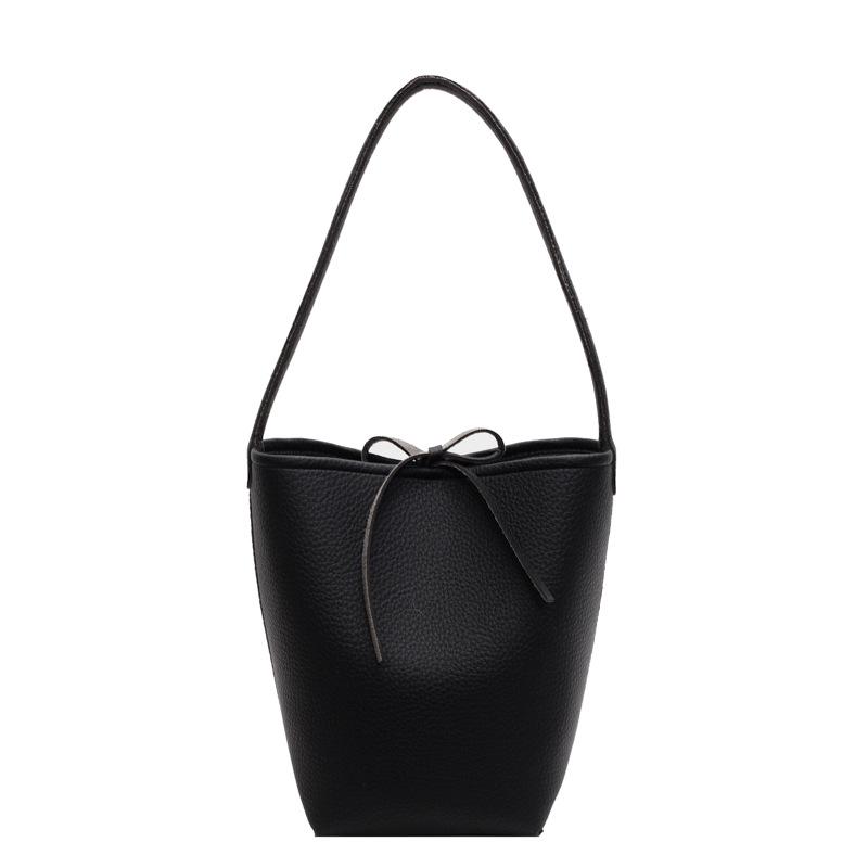 Retro Simple Large-capacity Bag, Casual Portable Fashion Bucket Bag, High-end Fashion Shoulder Bag, Light Luxury Women's Bag
