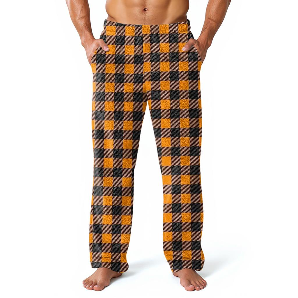 Men's Allover Printed Home Pants Sleeping Pajama Pants Long Pants Pajama Pants