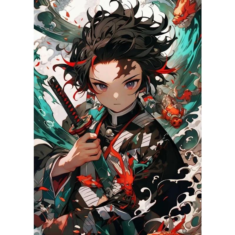 Demon Japanese Popular Classics Anime Character Posters Canvas Printing Wall Art Picture for Living Room Home Decor Gifts