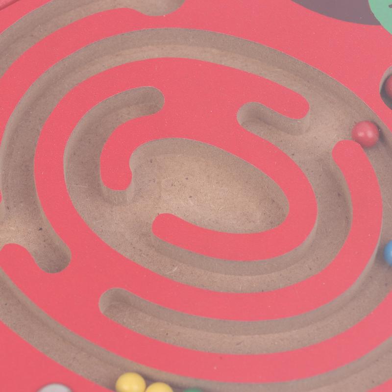 Magnetic Pen Maze Toy With Magnetic Beads, Wooden, Educational Early Childhood Toy, Kindergarten Gift Toy