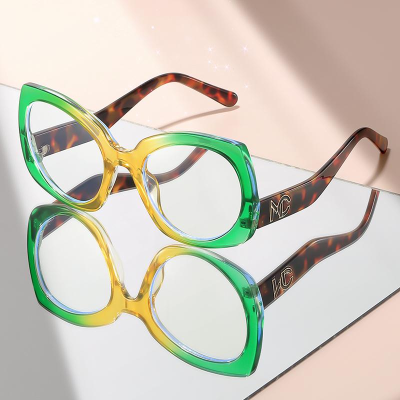 

Персонализированные очки с большой оправой в форме бабочки, блокирующие синий свет, для повседневной носки и украшения для фотосессий