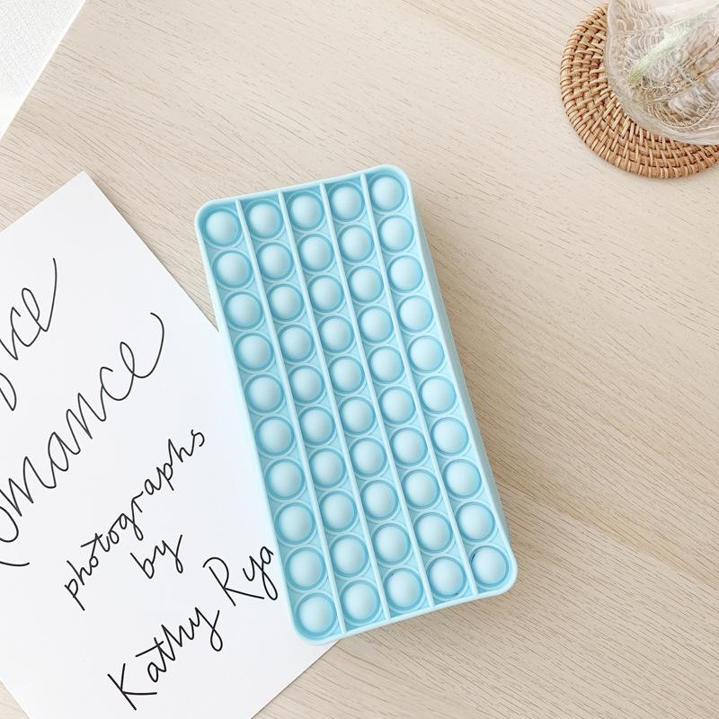 20cm Pencil Case Push Bubble Toy Pop Its Autism Squishy Stress Reliever Toys Learning Pencil Case Anti-stress Fidget Toys Gifts