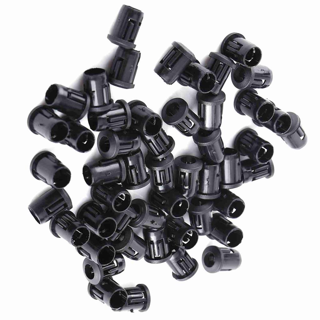 5mm LED 50Pcs Lamp Socket Diode Holder Nylon Black Clip Bezel Mount Useful
