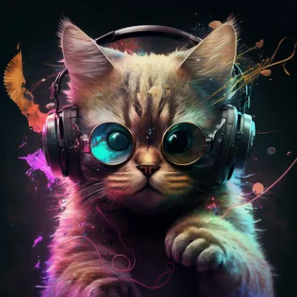 5D Diy Diamond Painting Animal Esports Cat Pattern Mosaic Inlaid Water Diamond Embroidery Colorful Painting Game Hall  Decoration