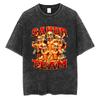 Washed Vintage Italian Brainrot John Pork Tung Tung Tung Sahur Funny Meme Graphic T-shirt Men Women Casual Retro Humor T Shirt