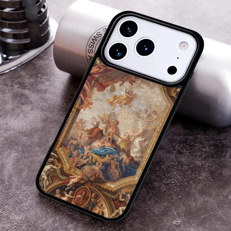 Vintage Baroque Painting Phone Case For iPhone 17,16e,15,14,13,12,11,Mini,Pro,MAX soft Silicone Cover