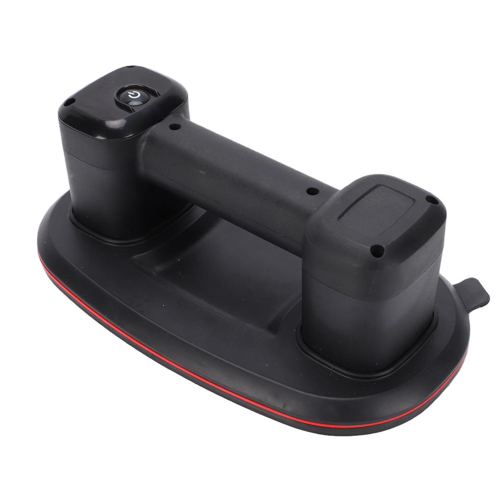 Electric Vacuum Suction Cup LCD Display Dual Motor Cordless Glass Lifter 660lb 300kg Suction Force Black