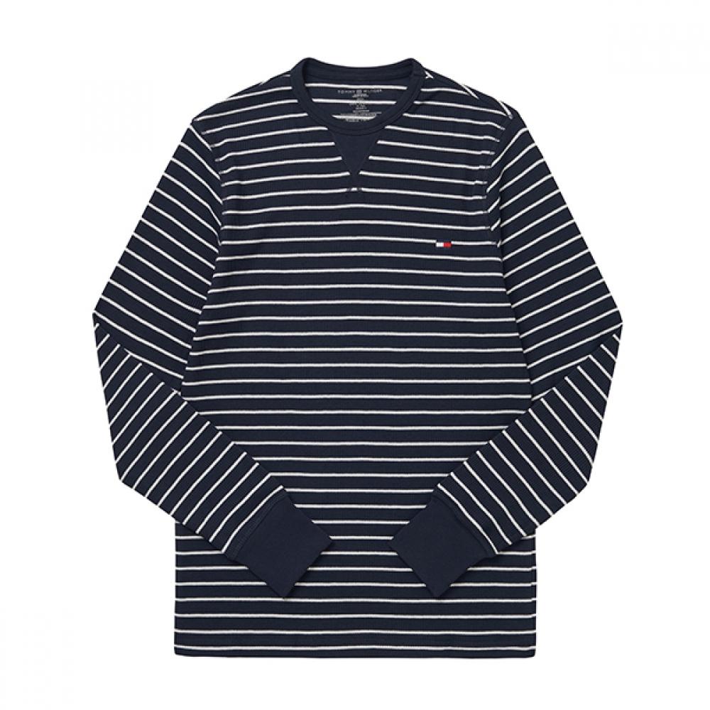 

Tommy Hilfiger 09t4224 990 Thermal Stripe Waffle Men S Long Sleeve Tee 09T4224 990 (S)