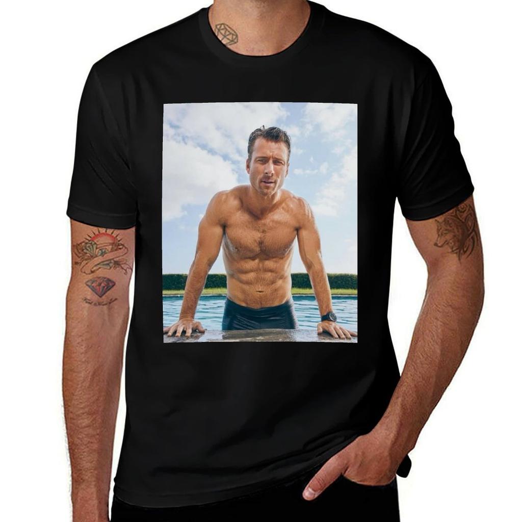 Glen Powell Shirtless Tshirt Unisex T Shirt Heavy Cotton Unisex T Shirt Summer Printed T Shirts For Unisex Tshirt