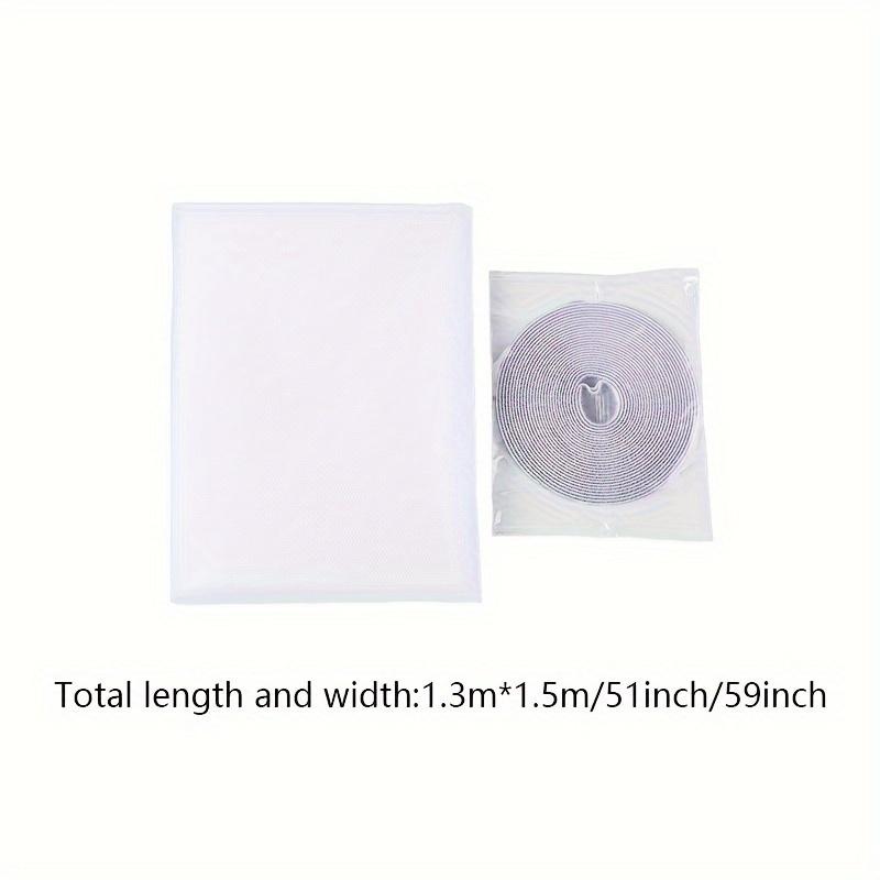 Easy-to-Install Self-Adhesive Mosquito Net Kit with Window Hook and Loop Fasteners - Insect Screen Protector, Repellent Spray