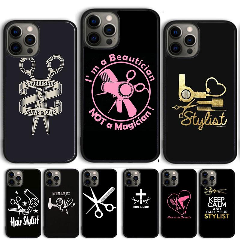 Barber Shop Hair Stylist Phone Case Cover For iPhone 17 Air 15 16 14 13 12 Pro Max 11 Pro Max Plus Coque Shell