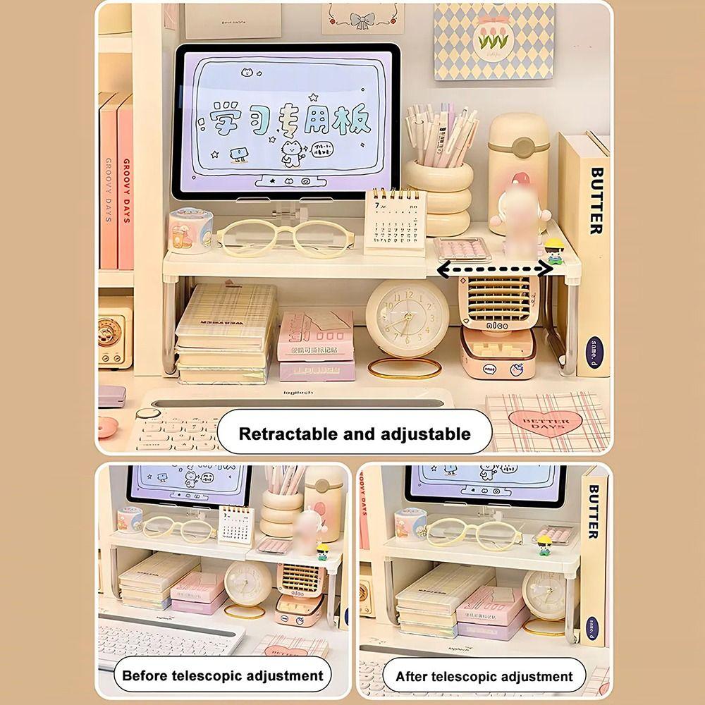 Freestanding Extendable Storage Shelf Stackable Kitchen Cabinet Organizer  Seasoning