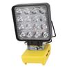 20W Handheld Work Light, 16 LED Beads, Rotating Head, Hiking with 2 USB Ports, for batteries:  200  201  203  204  206 etc. (ships without b