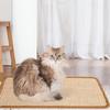 Cat Scratcher Mat,19.68 X 9.84 Inch Sisal Cat Scratching Pad Rug with Hook and Loop Sticky Cat Scratch Wall Mat Protect Carpet Sofa Floor Door