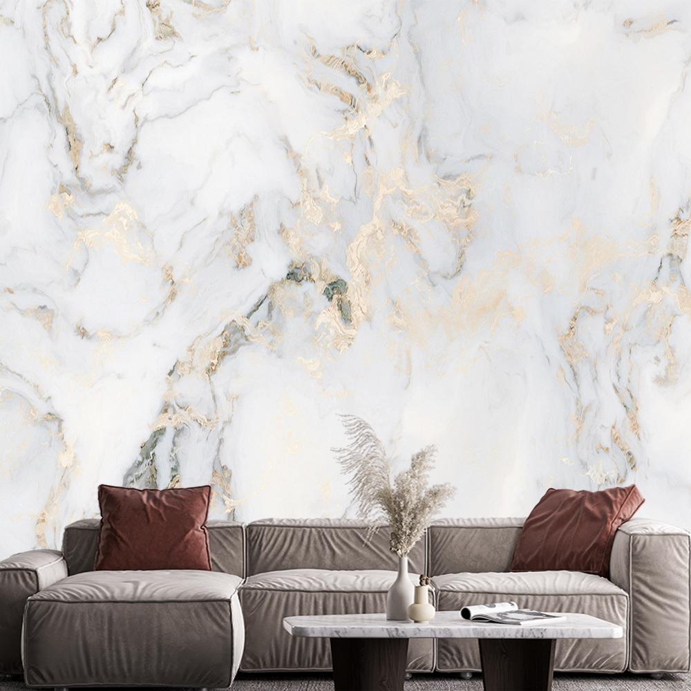 Modern Marble Wallpaper Abstract White Marble Wall Murals Home Decor