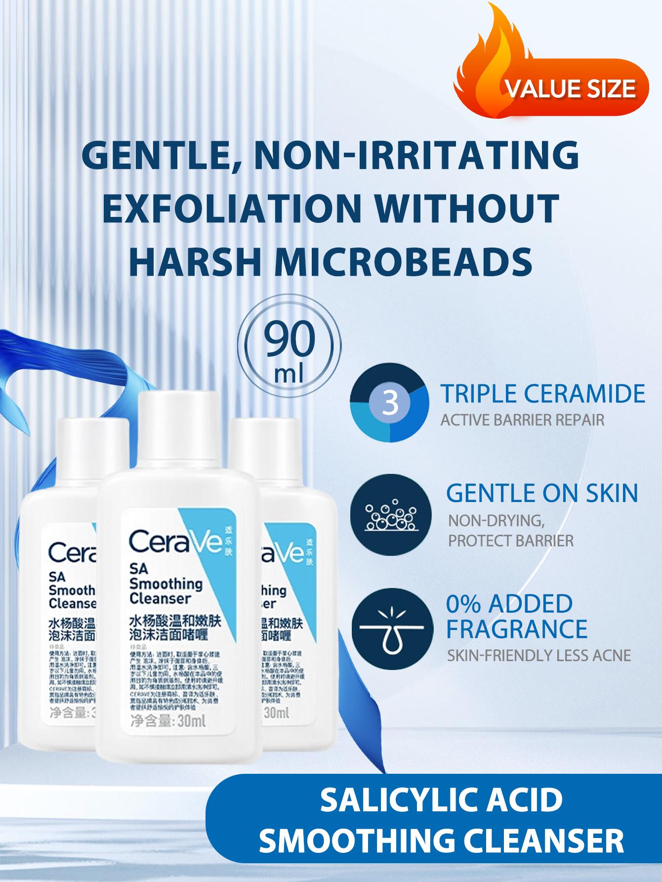 

CeraVe [Mini] Salicylic Acid Smoothing Cleanser 30ml*3
