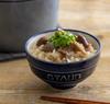 staub Ceramic Chawan Meoto Set KOHIKI White Blue L Made in Couple Bowl Rice Bowl Set Japanese Le Chawan "Le M/Grand Japan" [Authorized Product]