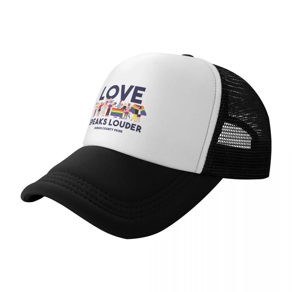Love Speaks Louder Baseball Cap Custom Hat Hat Man Luxury Bobble Hat Party For Men Womens