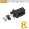 2/4/8 Sets Non-Magnetic Touch Latch Cabinet Door Catch Push To Latch and Unlatch Furniture Cupboard Wardrobe Accessory