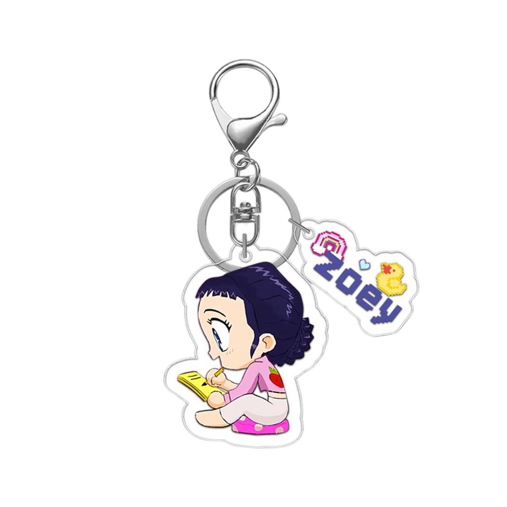 Acrylic Keychain Pendant Student School Bag Cute Decoration Small Gift