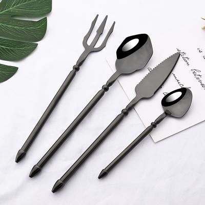 Niedliches Besteck-Set aus 304 Edelstahl, kreatives Dreizack-Gabel, westliches Messer, Löffel, Gabel, Besteck-Geschirr-Set